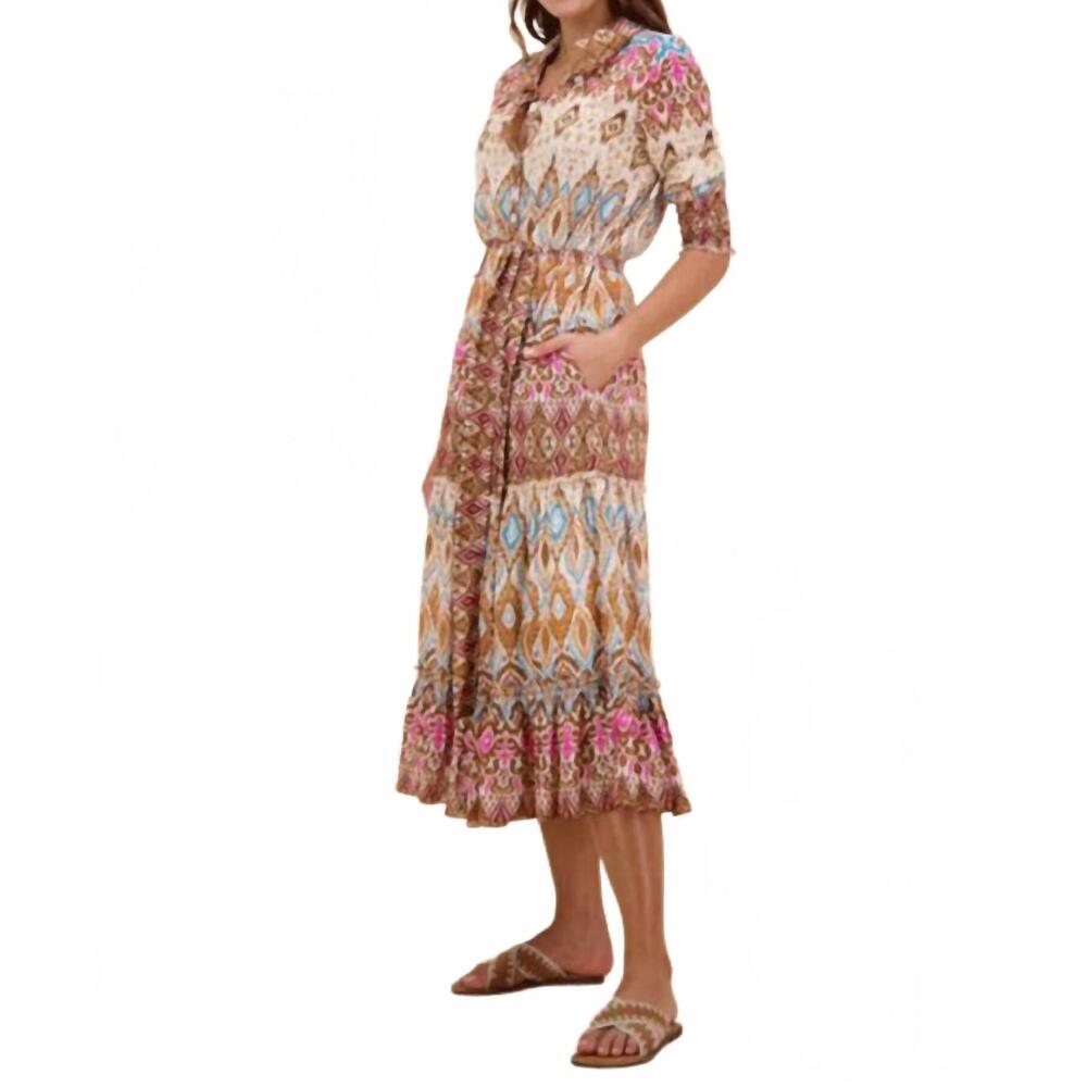 NEW RUBYYAYA mumbai maxi dress in fawn